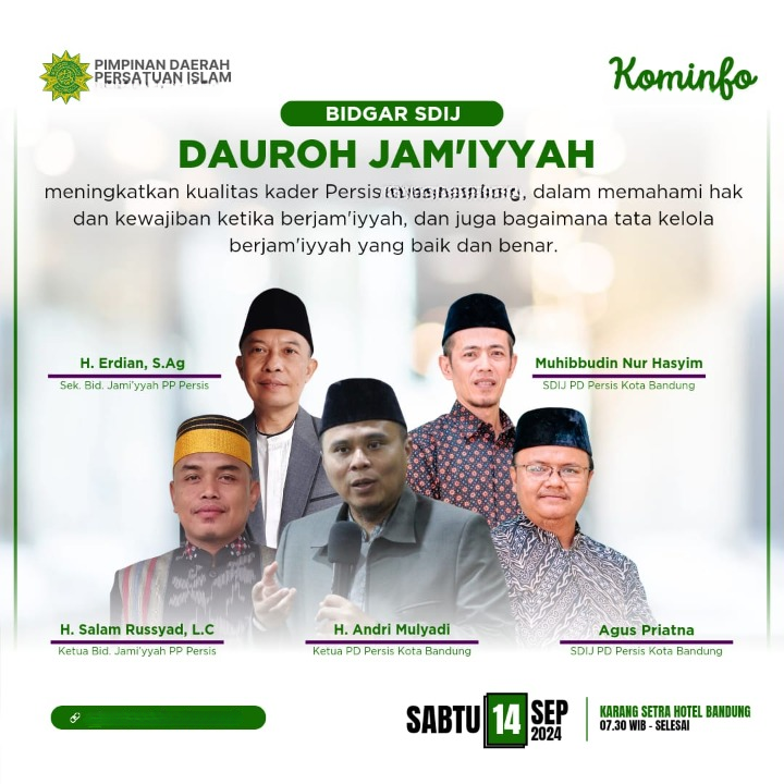 Dauroh Jamiyyah SDIJ PD PERSIS Kabupaten Tapanuli Selatan